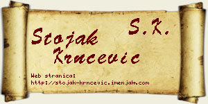 Stojak Krnčević vizit kartica